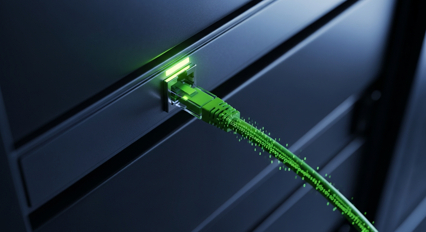 Close-up of encrypted data on a computer screen — ransomware threat analysis